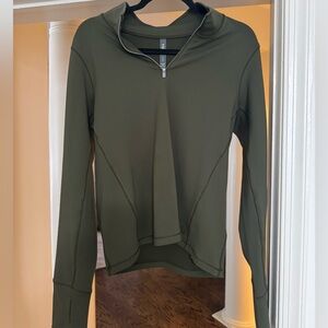 Vuori Green Quarter-Zip Top